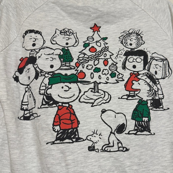 Christmas Snoopy Peanuts Long Sleeve Top Size Medium Christmas Tree - Picture 5 of 5